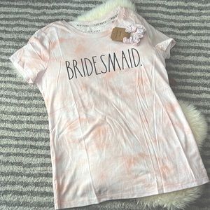 Rae Dunn Bridesmaid Tied Dyed Tee